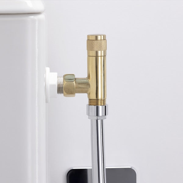 Robinet de WC Déco Laiton Brut