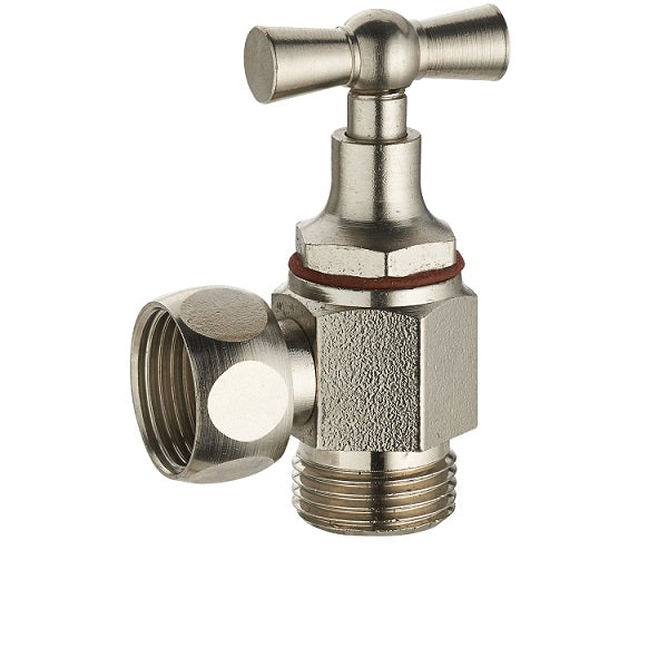 Robinet WC Equerre Nickelé