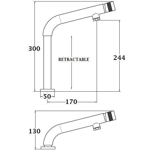 Mitigeur évier encastrable SALTA dimensions