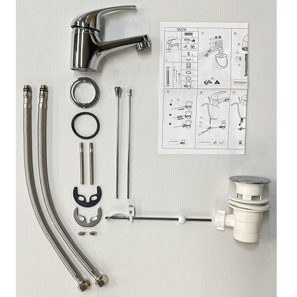 Mitigeur de lavabo SIESTA décomposition