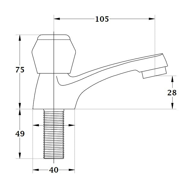 Robinet lave mains BOURGET dimensions