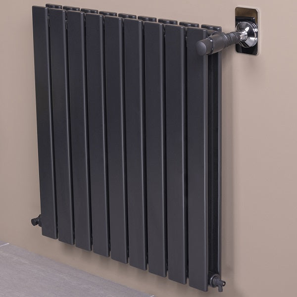 Robinet Thermostatique Noir de Radiateur installé