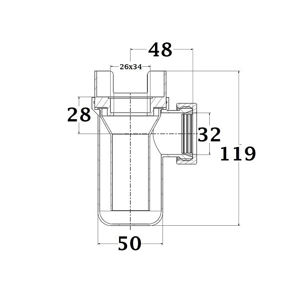 Groupe de Sécurité NF + Siphon NF dimensions