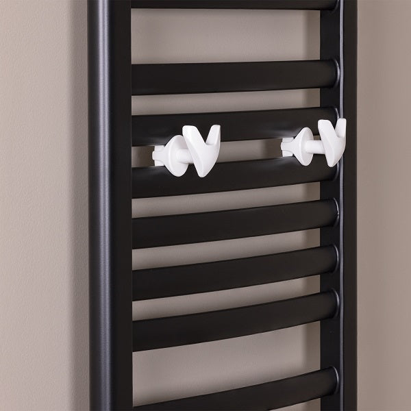 Patères pour Sèche-Serviette Tête V installé