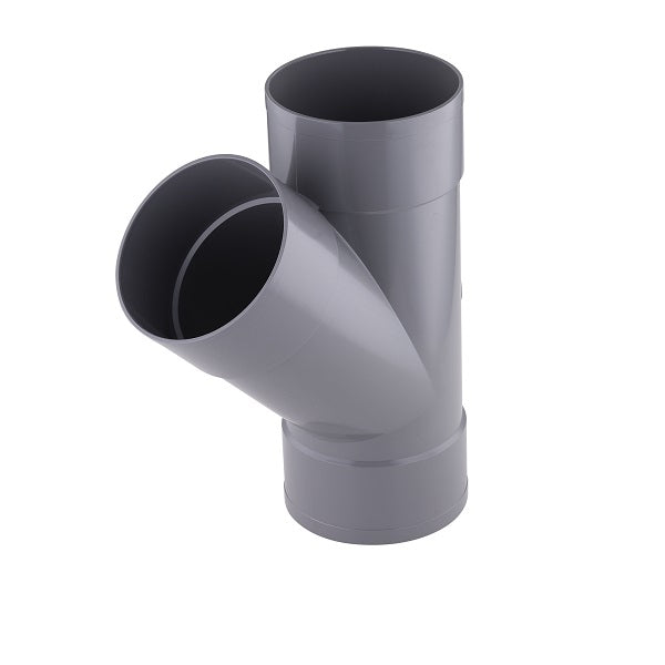 Te PVC 45° femelle femelle