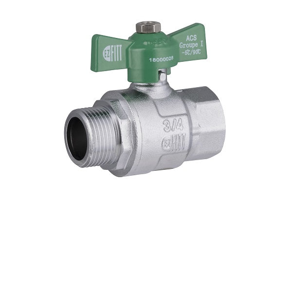 Vanne NF à Manette Papillon Mâle - Femelle