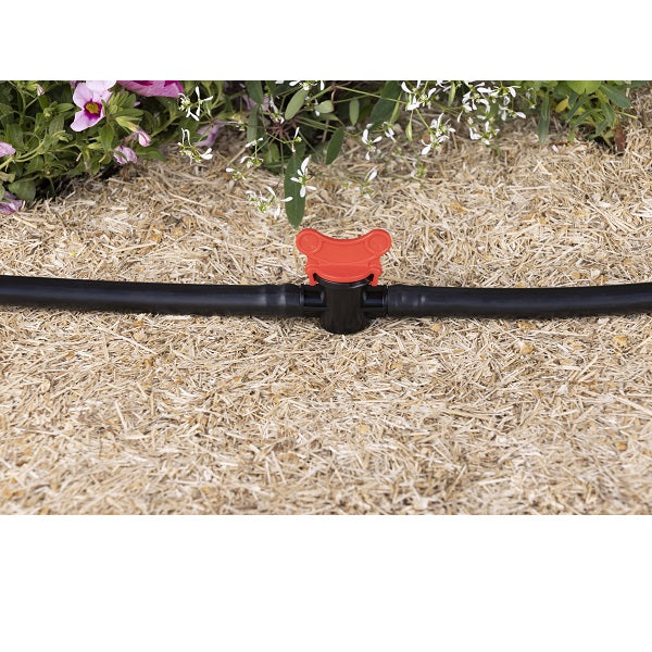 Vanne goutte à goutte cannelée installation