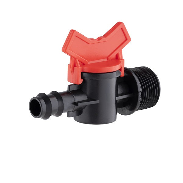 Vanne goutte à goutte cannelée - mâle