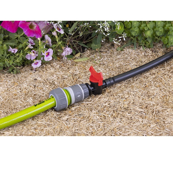 Vanne goutte à goutte cannelée - mâle installation