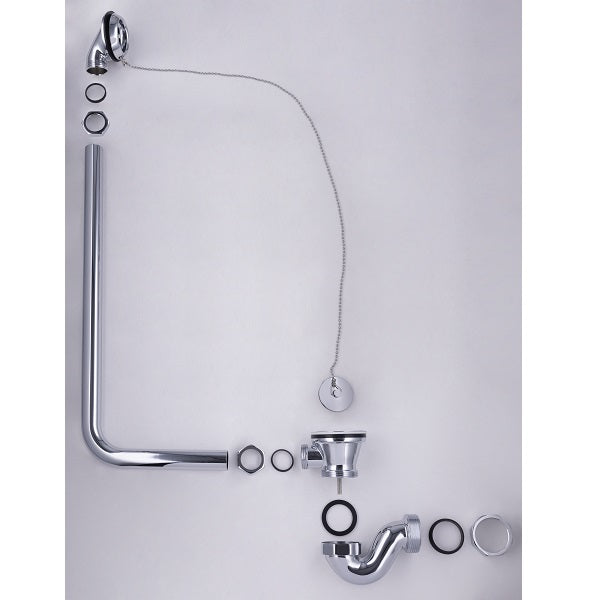 Vidage baignoire sur pieds composition