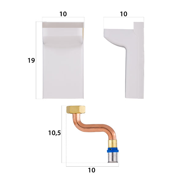 Kit raccordement de radiateur multicouche à sertir