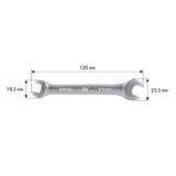 Clé plate double 10x11 mm
