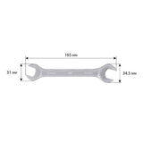 Clé plate double 16x17 mm