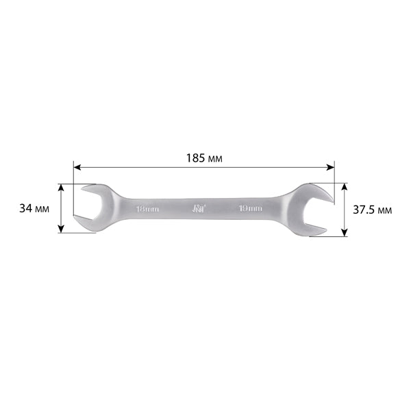 Clé plate double 18x19 mm