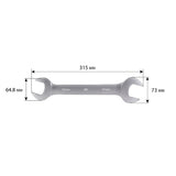 Clé plate double 34x36 mm