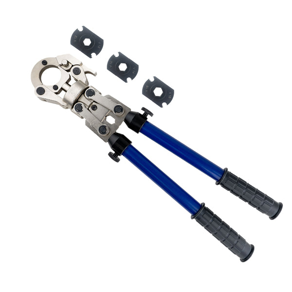 Pince à sertir manuelle tête rotative + inserts profil V Ø12-14-16