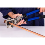 Pince à sertir manuelle tête rotative + inserts profil V Ø12-14-16