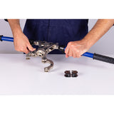 Pince à sertir manuelle tête rotative + inserts profil V Ø12-14-16