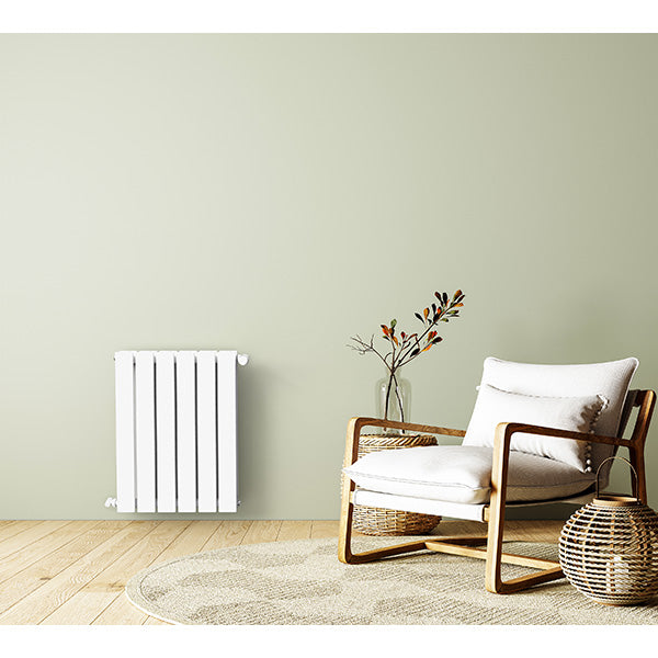 Radiateur horizontal double blanc NYTIA