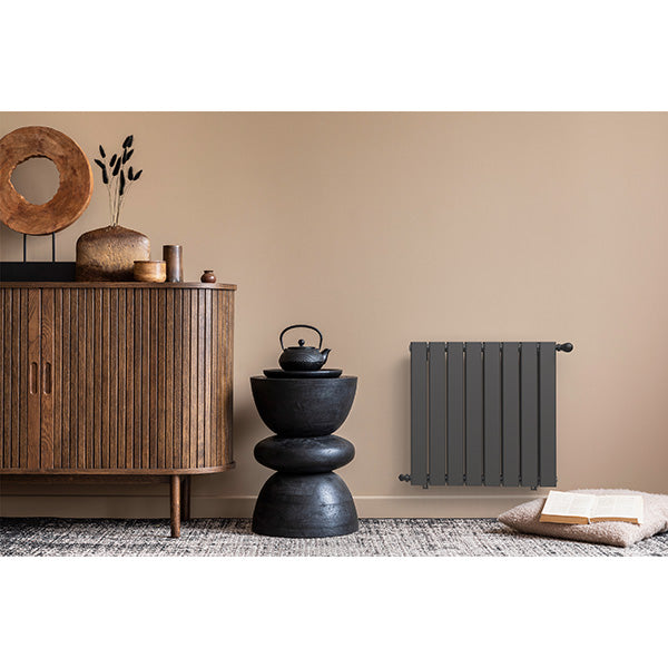 Radiateur horizontal double anthracite NYTIA