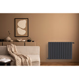 Radiateur horizontal double anthracite NYTIA