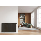 Radiateur horizontal double anthracite NYTIA