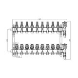 Collecteur inox plancher chauffant