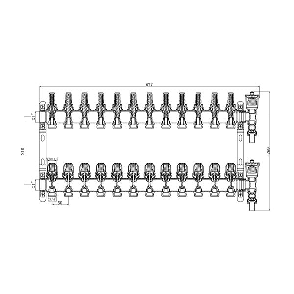 Collecteur inox plancher chauffant
