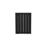 Radiateur horizontal double noir NYTIA