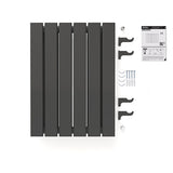 Radiateur horizontal double anthracite NYTIA