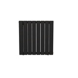 Radiateur horizontal double noir NYTIA