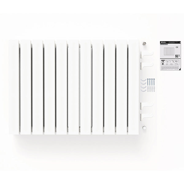 Radiateur horizontal double blanc NYTIA