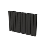 Radiateur horizontal double noir NYTIA