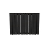 Radiateur horizontal double noir NYTIA