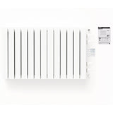 Radiateur horizontal double blanc NYTIA