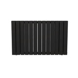 Radiateur horizontal double noir NYTIA