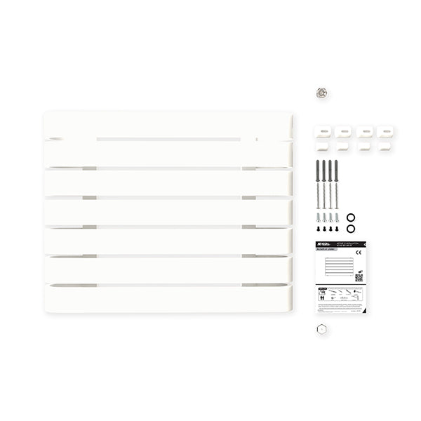 Radiateur horizontal blanc LEMINA