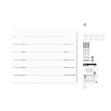 Radiateur horizontal blanc LEMINA