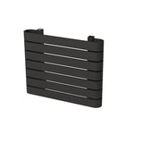 Radiateur horizontal noir LEMINA