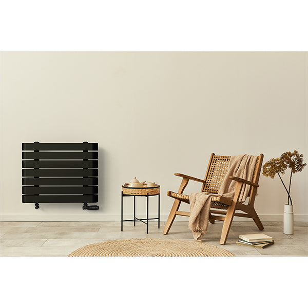 Radiateur horizontal noir LEMINA
