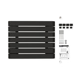 Radiateur horizontal noir LEMINA