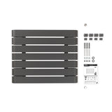 Radiateur horizontal anthracite LEMINA