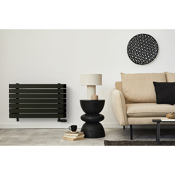 Radiateur horizontal noir LEMINA
