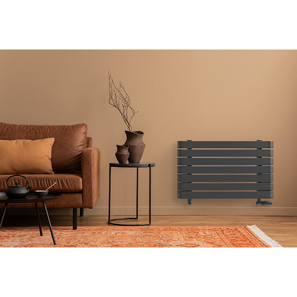 Radiateur horizontal anthracite LEMINA