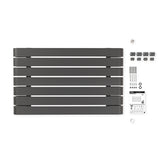 Radiateur horizontal anthracite LEMINA
