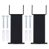 Pieds de radiateur noir NYTIA (x2)