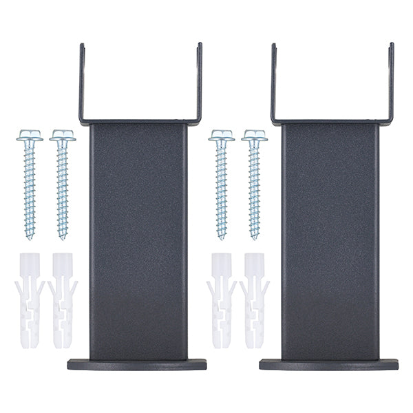 Pieds de radiateur anthracite NYTIA (x2)
