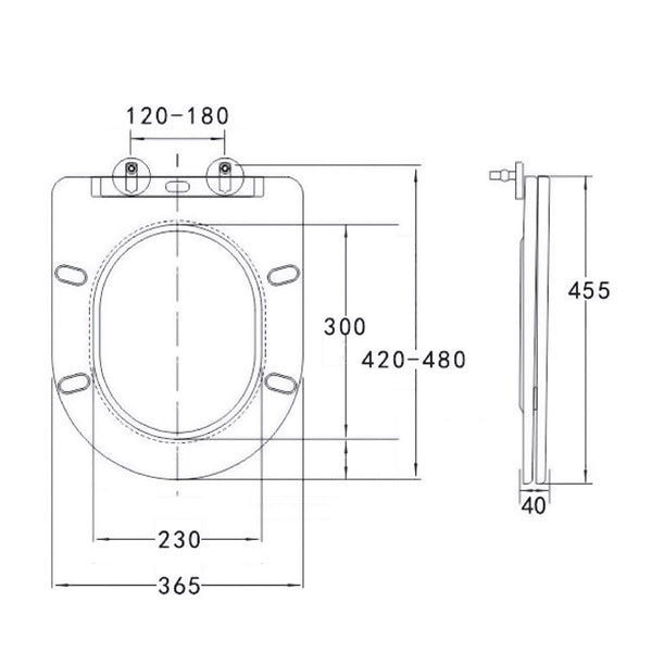 Abattant WC thermodur ultra fin