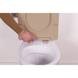 Abattant WC thermodur ultra fin taupe