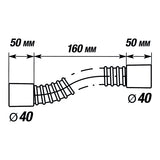 Flexible armé PVC Ø40